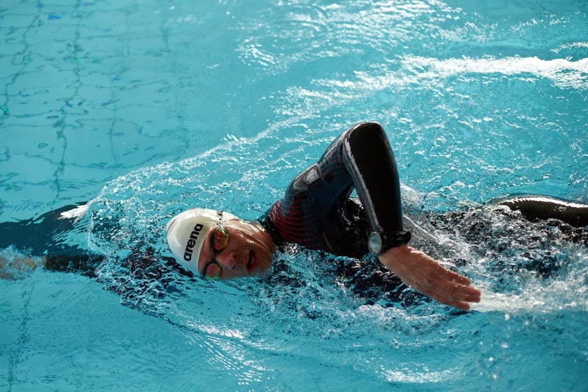 Trening Adriana Kostery w Aquaparku Wrocław