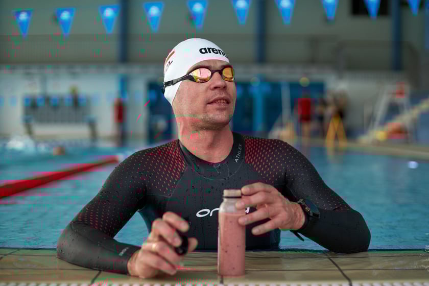 Trening Adriana Kostery w Aquaparku Wrocław