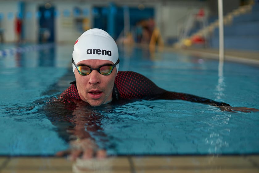 Trening Adriana Kostery w Aquaparku Wrocław