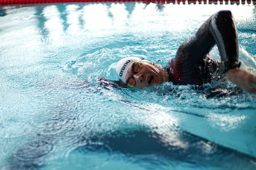 Trening Adriana Kostery w Aquaparku Wrocław