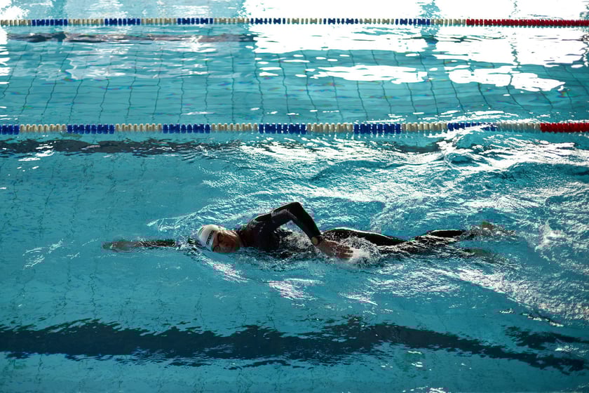 Trening Adriana Kostery w Aquaparku Wrocław