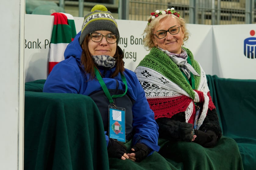 Kibice na trybunach Tarczyński Arena we Wrocławiu, mecz Śląsk Wrocław - Piast Gliwice, 06.04.2023