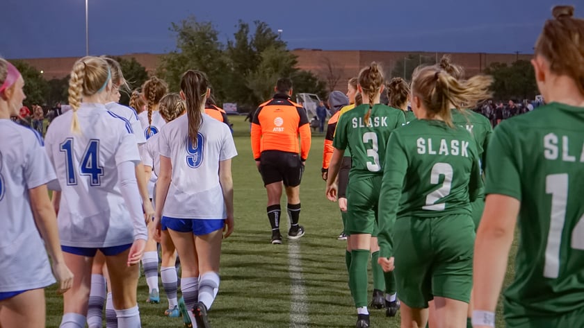 Zawodniczki WKS Śląsk podczas Dallas Texans International Girls Cup
