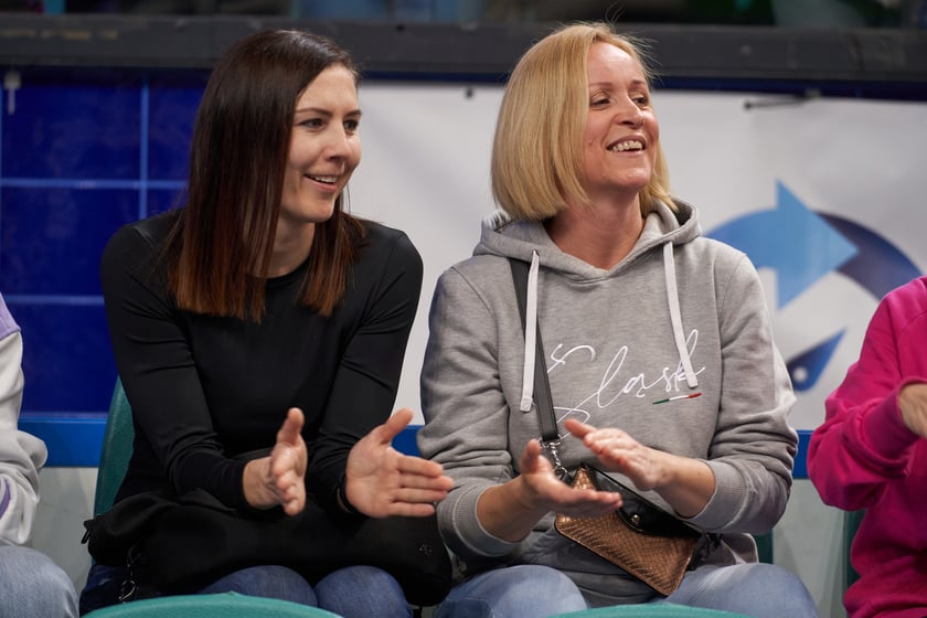 Kibice na meczu Śląska w hali Orbita 3 maja 2023