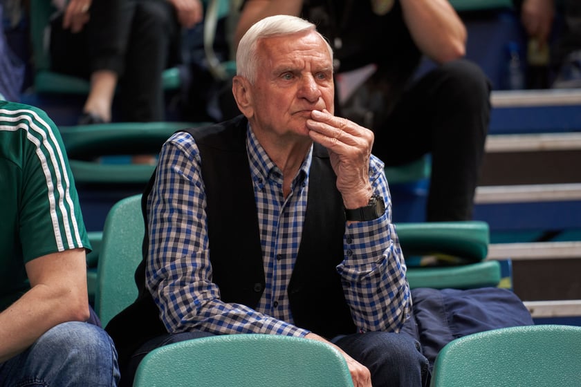 Kibice na meczu Śląska w hali Orbita 3 maja 2023