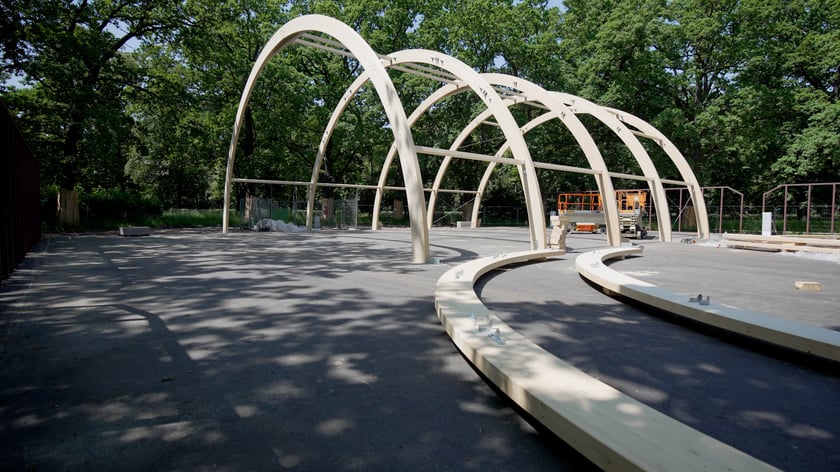 Budowa hali tenisowej przy ul. Pułtuskiej