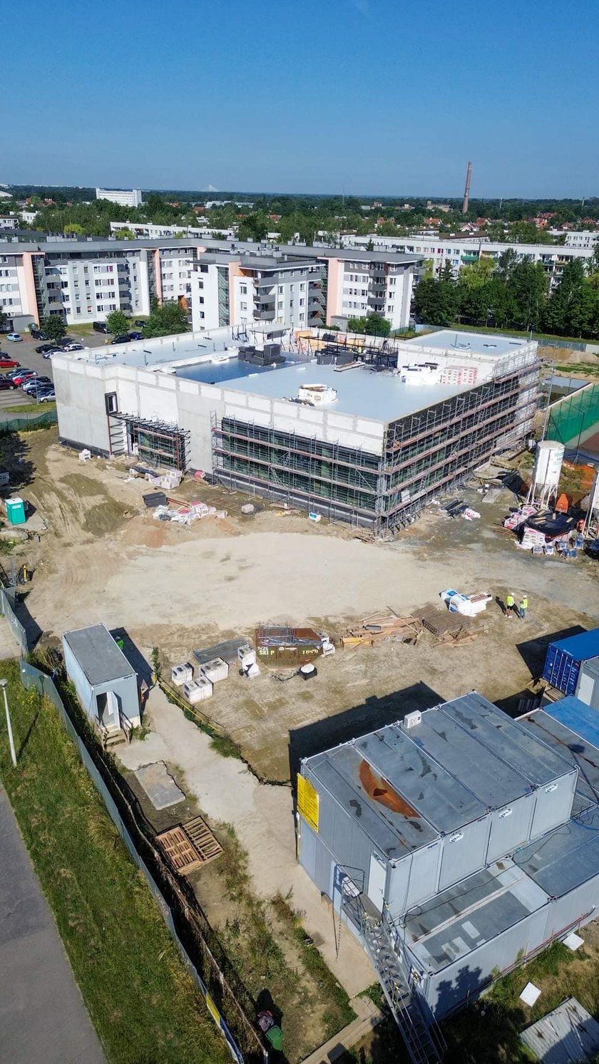 Aquapark na Zakrzowie we Wrocławiu. Zdjęcia z budowy