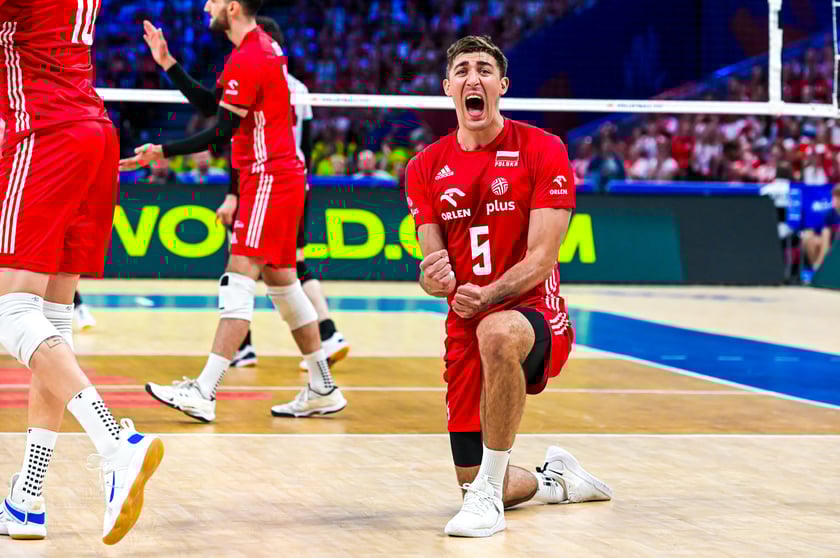 Siatkarze polskiej reprezentacji podczas meczu z Japonią w p&oacute;łfinale Ligi Narod&oacute;w