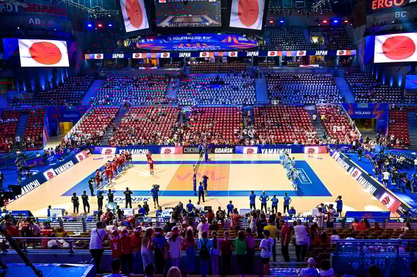 Siatkarze polskiej reprezentacji podczas ćwierćfinałów Ligi Narodów