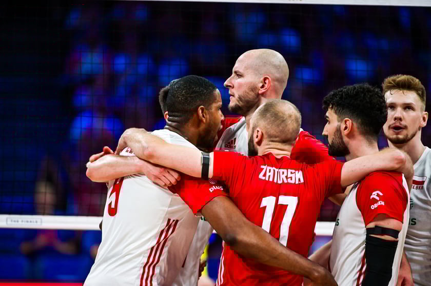 Siatkarze polskiej reprezentacji podczas ćwierćfinałów Ligi Narodów