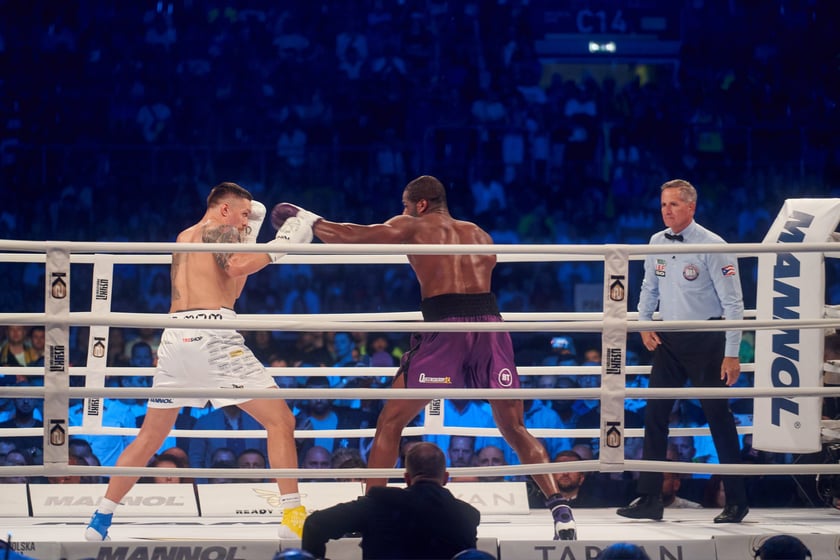 Usyk - Dubois. Zdjęcia z gali bokserskiej na Tarczyński Arenie we Wrocławiu