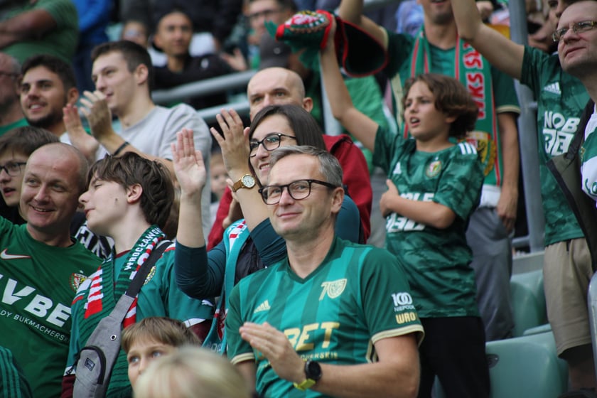 Śląsk Wrocław wygrał z Piastem Gliwice - zdjęcia kibiców