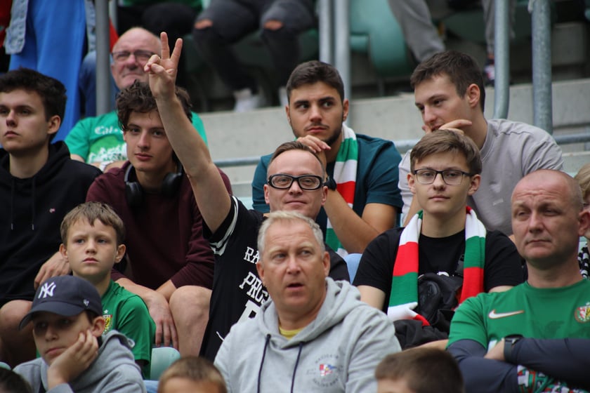 Śląsk Wrocław wygrał z Piastem Gliwice - zdjęcia kibiców