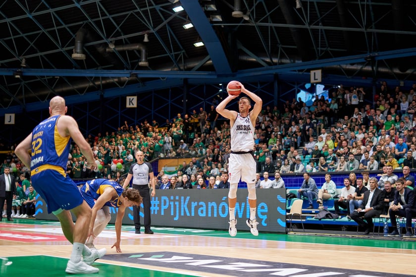 Śląsk Wrocław 88:79 Arka Gdynia, hala Orbita, październik 2023