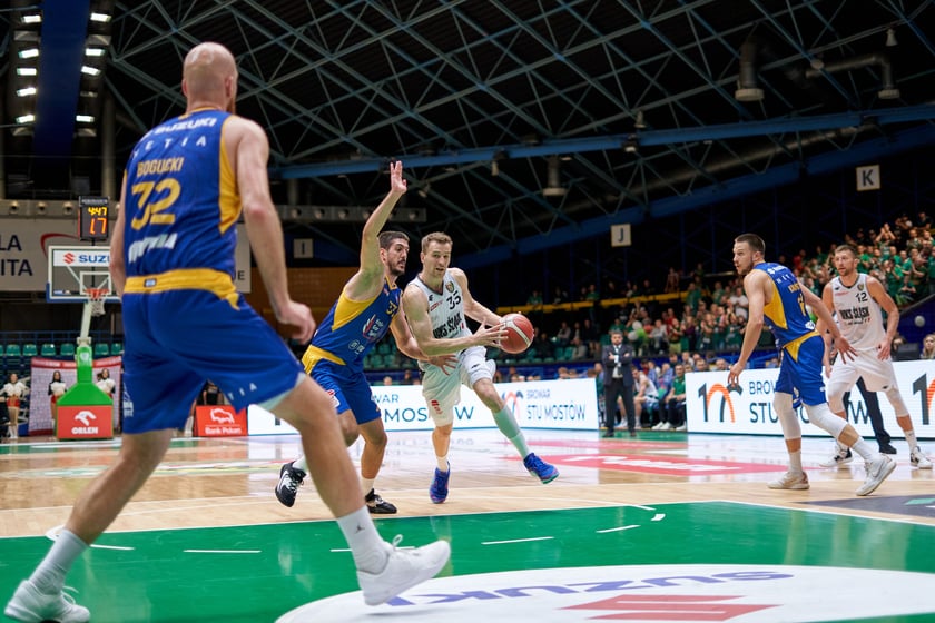 Śląsk Wrocław 88:79 Arka Gdynia, hala Orbita, październik 2023