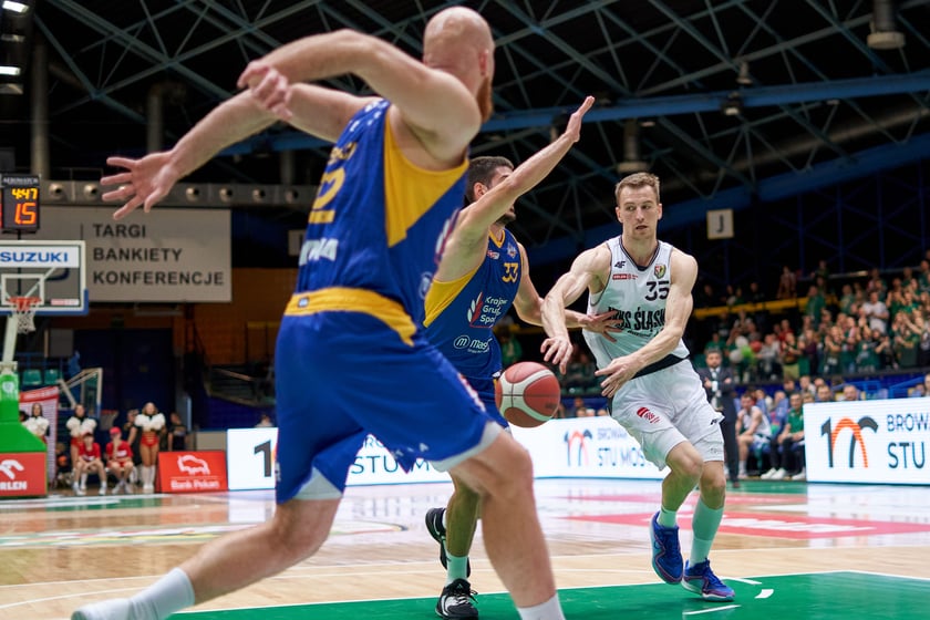Śląsk Wrocław 88:79 Arka Gdynia, hala Orbita, październik 2023