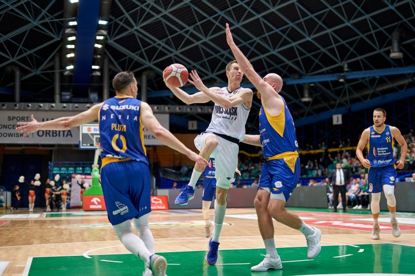Śląsk Wrocław 88:79 Arka Gdynia, hala Orbita, październik 2023