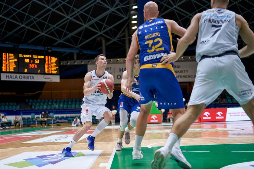 Śląsk Wrocław 88:79 Arka Gdynia, hala Orbita, październik 2023