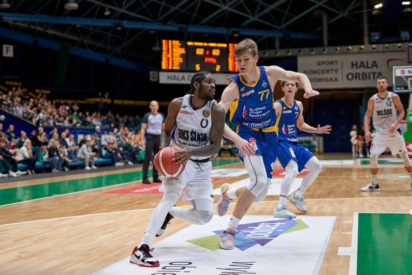 Śląsk Wrocław 88:79 Arka Gdynia, hala Orbita, październik 2023