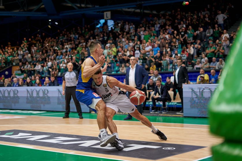 Śląsk Wrocław 88:79 Arka Gdynia, hala Orbita, październik 2023