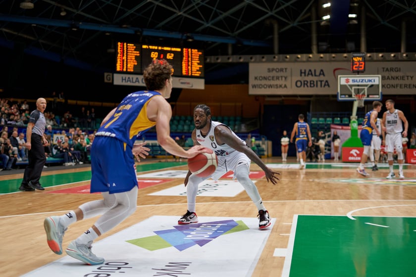Śląsk Wrocław 88:79 Arka Gdynia, hala Orbita, październik 2023