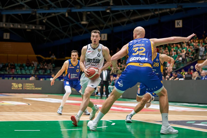 Śląsk Wrocław 88:79 Arka Gdynia, hala Orbita, październik 2023
