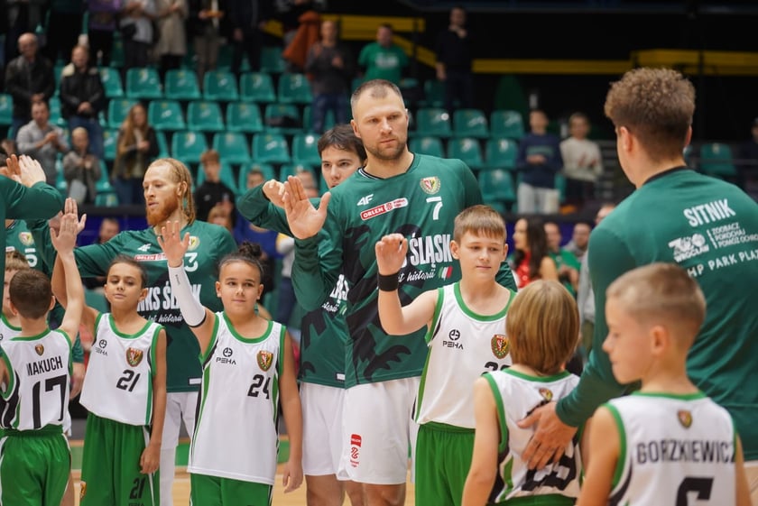mecz koszykówki Śląsk-Zastal, Wrocław 5 listopada 2023