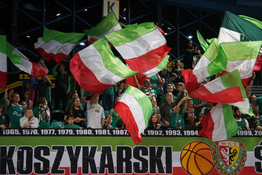 mecz koszykówki Śląsk-Zastal, Wrocław 5 listopada 2023