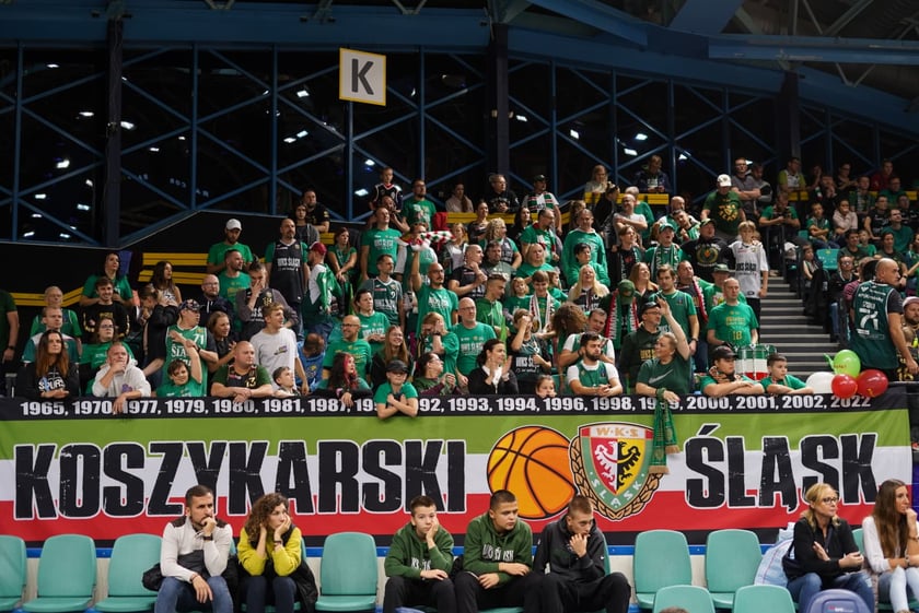 mecz koszykówki Śląsk-Zastal, Wrocław 5 listopada 2023