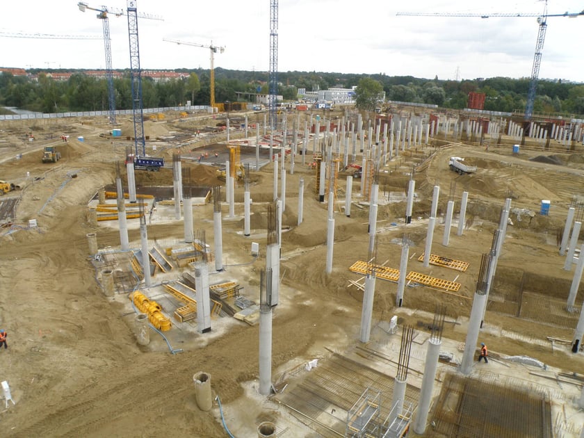 Budowa Tarczyński Areny we Wrocławiu w latach 2009-2011