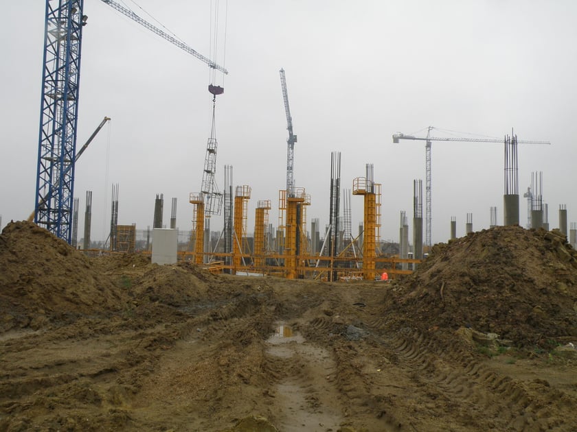 Budowa Tarczyński Areny we Wrocławiu w latach 2009-2011