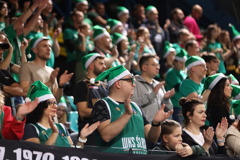 Śląsk Wrocław - Trefl Sopot, 23 grudnia 2023 r. - zdjęcia kibiców