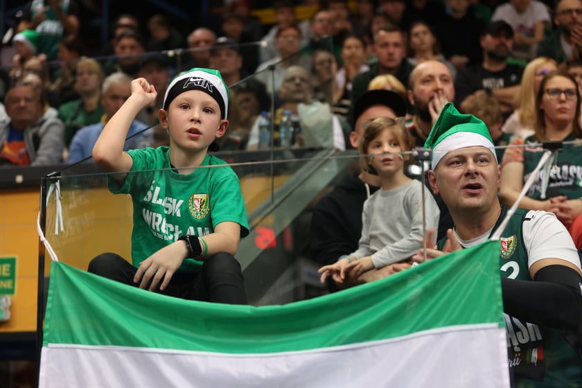 Śląsk Wrocław - Trefl Sopot, 23 grudnia 2023 r. - zdjęcia kibiców