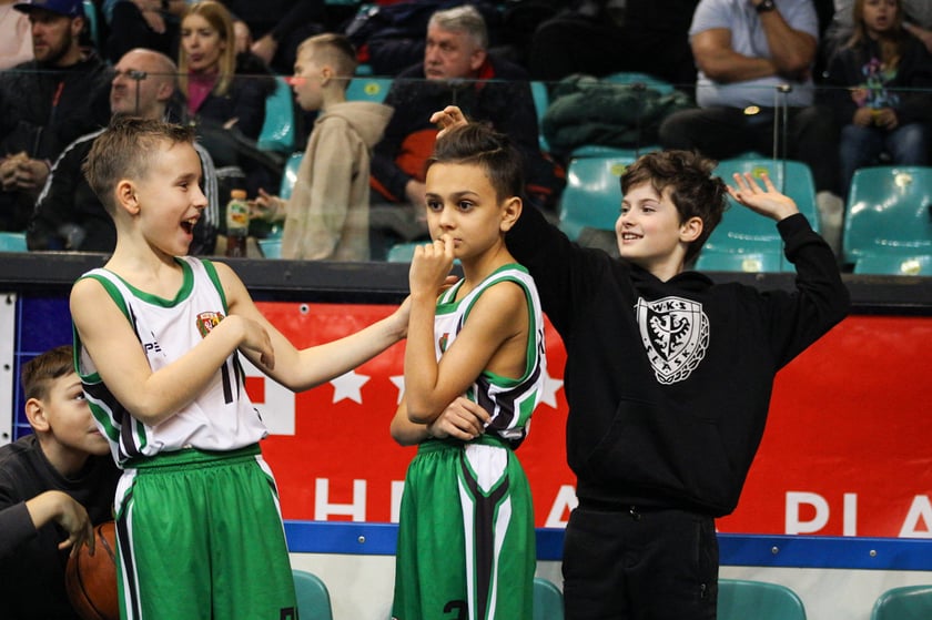 Koszykówka WKS Śląsk Wrocław - MKS Dąbrowa Górnicza. 7 stycznia 2024 Hala Orbita. Zdjęcia