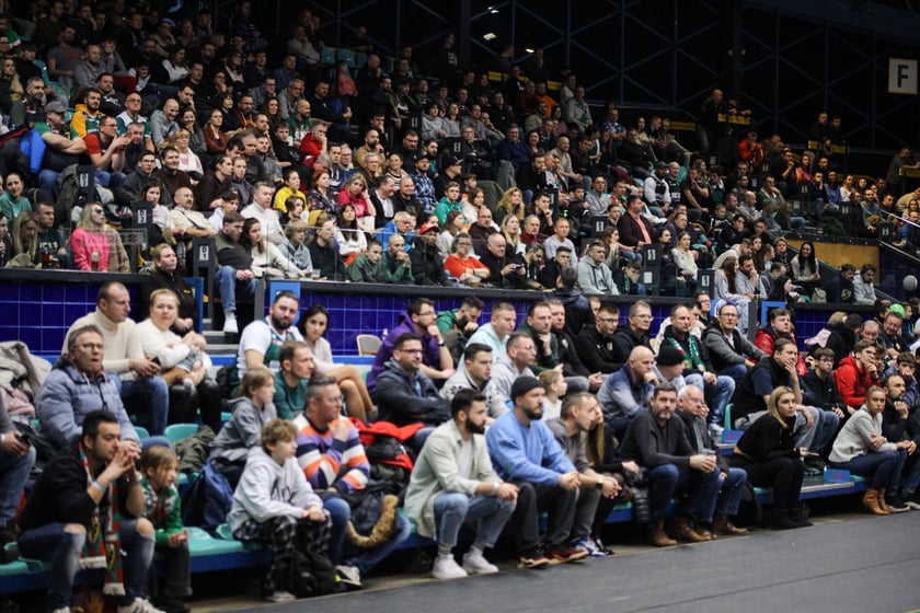 Koszykówka WKS Śląsk Wrocław - MKS Dąbrowa Górnicza. 7 stycznia 2024 Hala Orbita. Zdjęcia