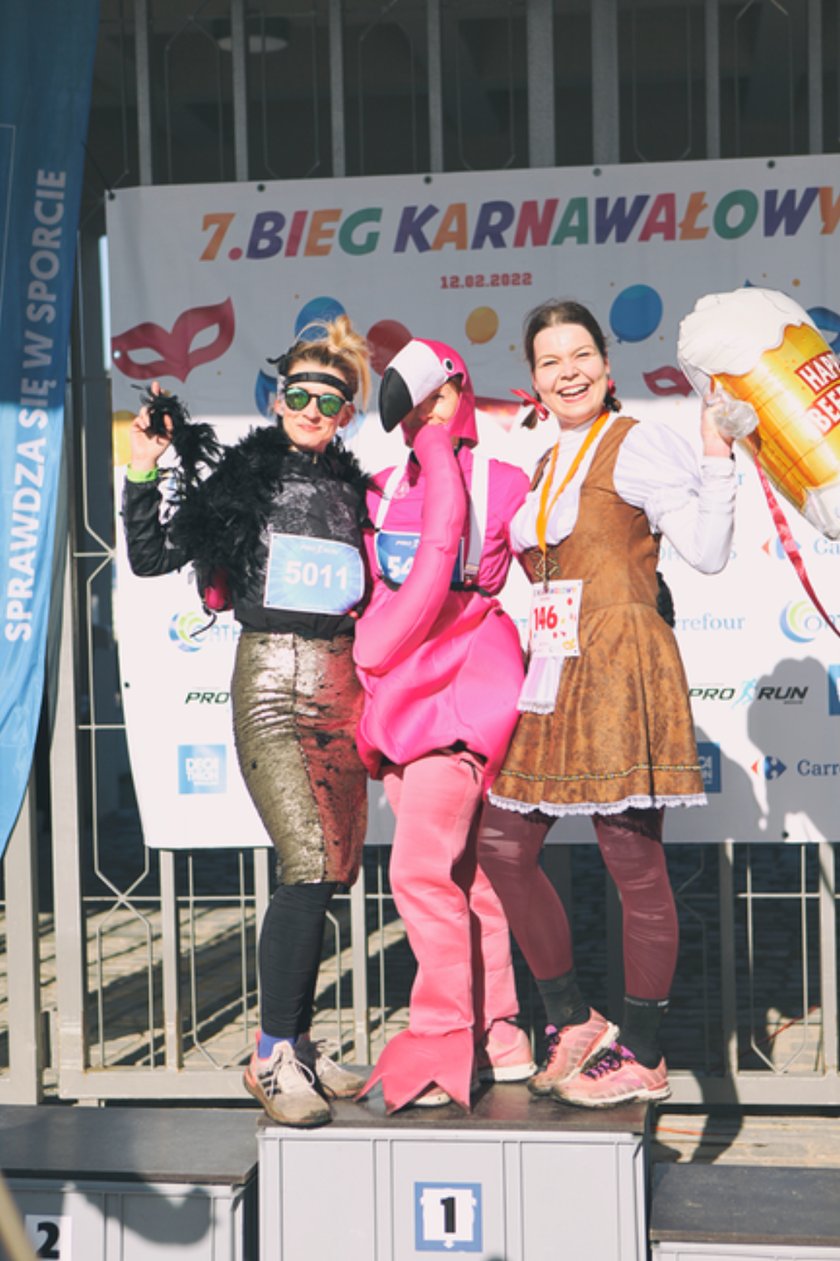 Uczestnicy Biegu Karnawałowego we Wrocławiu/zdjęcie archiwalne