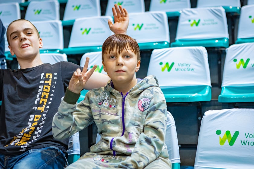 Zdjęcia kibiców z meczu #VolleyWrocław - Budowlani Łódź