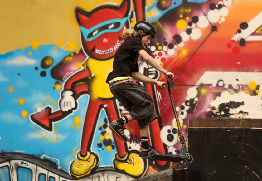 MC Scoot Dżem 2 to już druga edycja zawodów w wyczynowej jeździe na hulajnodze