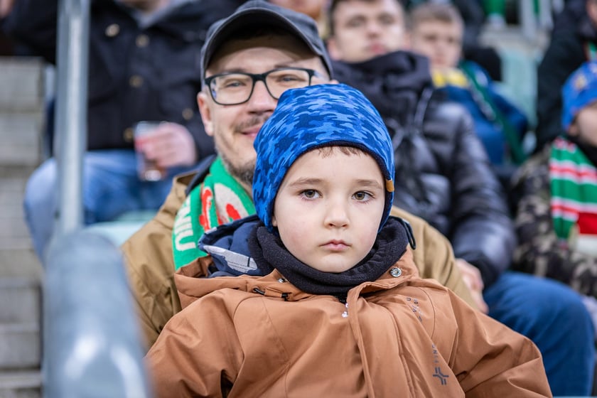Mecz Śląsk Wrocław - Puszcza Niepołomice. Zdjęcia kibiców