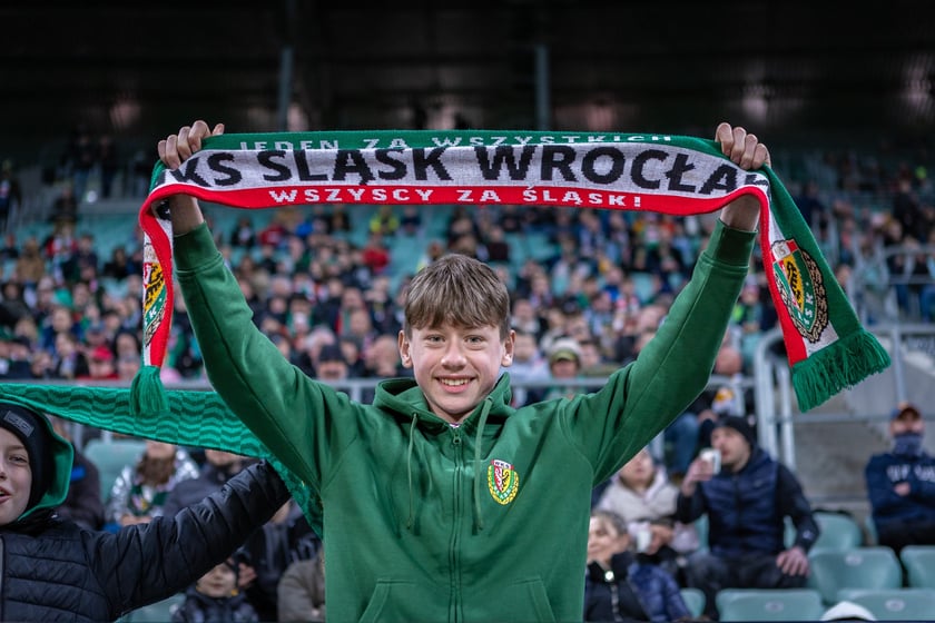 Mecz Śląsk Wrocław - Puszcza Niepołomice. Zdjęcia kibiców