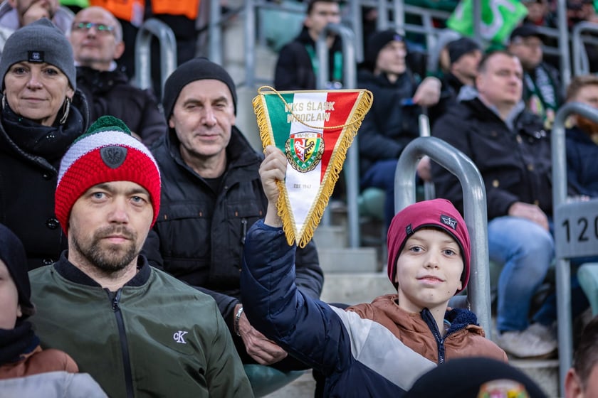 Mecz Śląsk Wrocław - Puszcza Niepołomice. Zdjęcia kibiców