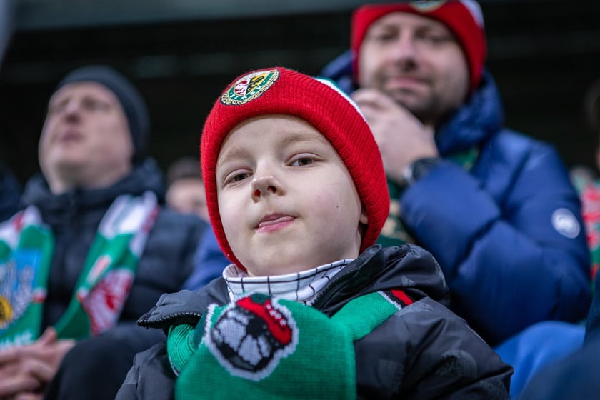 Mecz Śląsk Wrocław - Puszcza Niepołomice. Zdjęcia kibiców