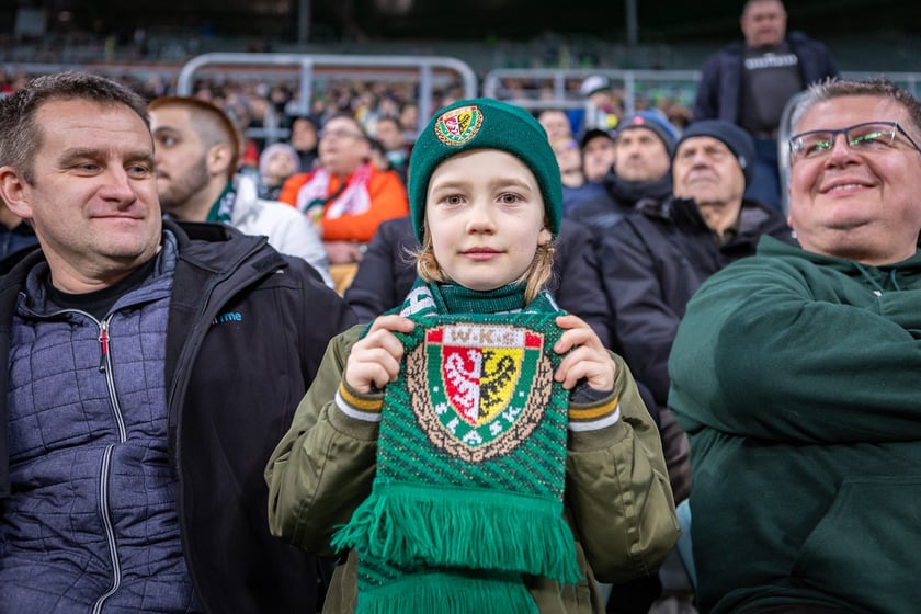 Mecz Śląsk Wrocław - Puszcza Niepołomice. Zdjęcia kibiców