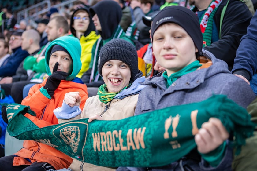 Mecz Śląsk Wrocław - Puszcza Niepołomice. Zdjęcia kibiców