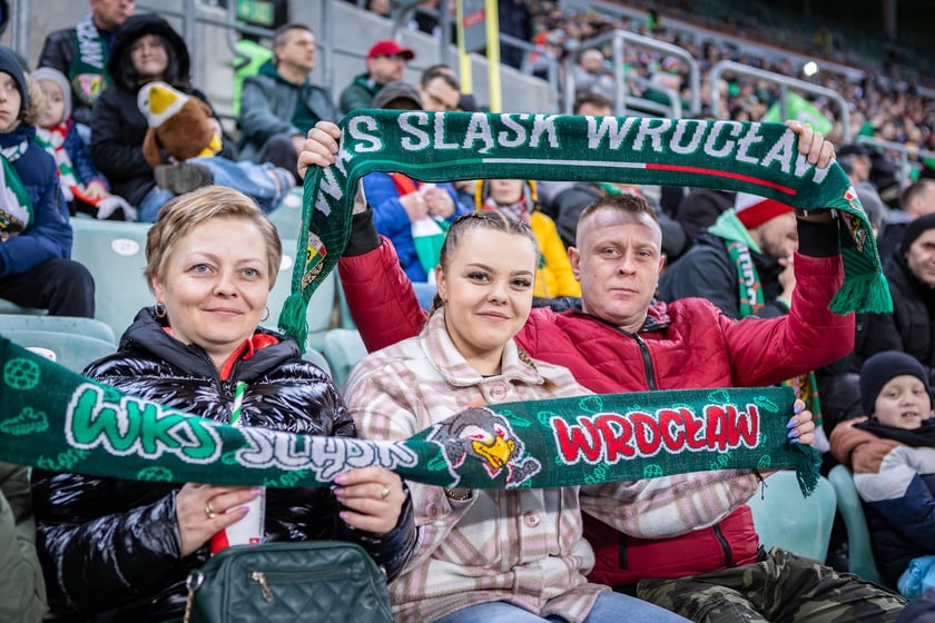 Mecz Śląsk Wrocław - Puszcza Niepołomice. Zdjęcia kibiców