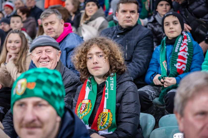 Mecz Śląsk Wrocław - Puszcza Niepołomice. Zdjęcia kibiców