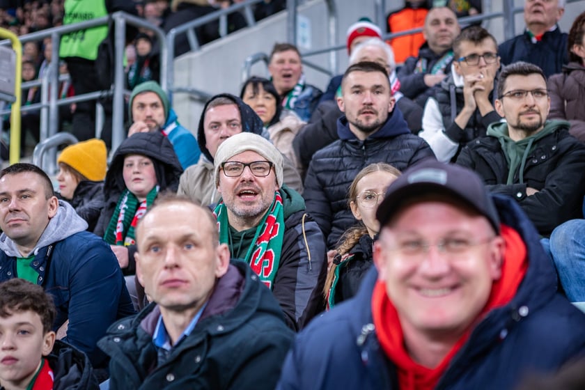 Mecz Śląsk Wrocław - Puszcza Niepołomice. Zdjęcia kibiców