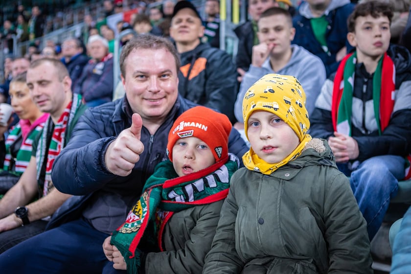 Mecz Śląsk Wrocław - Puszcza Niepołomice. Zdjęcia kibiców