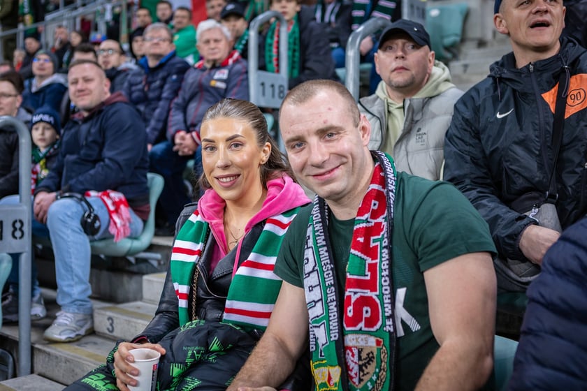 Mecz Śląsk Wrocław - Puszcza Niepołomice. Zdjęcia kibiców
