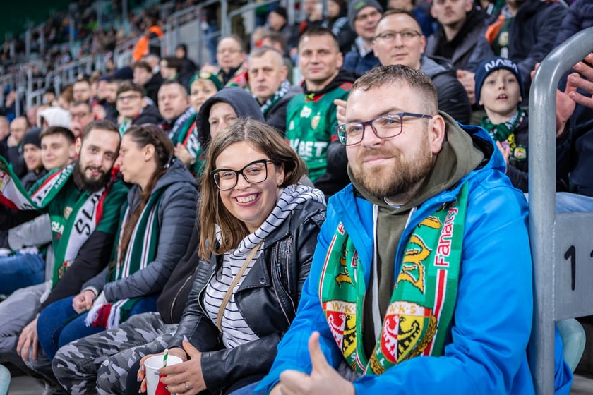 Mecz Śląsk Wrocław - Puszcza Niepołomice. Zdjęcia kibiców